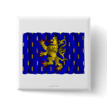 Franche-Comté waving flag Buttons