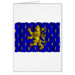 Franche-Comté waving flag cards