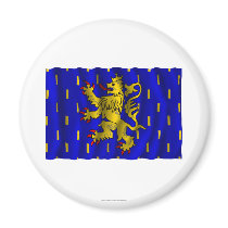 Franche-Comté waving flag Refrigerator Magnets