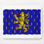 Franche-Comté waving flag mousepads