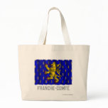 Franche-Comté waving flag with name bags