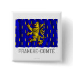 Franche-Comté waving flag with name Buttons