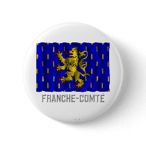 Franche-Comté waving flag with name Buttons