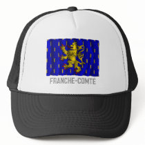 Franche-Comté waving flag with name Mesh Hat