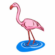 Francie Flamingo photo sculptures by BisforBirds Francie Flamingo photo sculptures