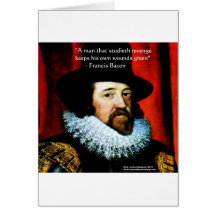 Francis Bacon & Famous Quote Greeting Card