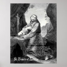 Francis, "O Lord, make me an instrument of Thy ... Poster