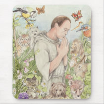 Francis of Assisi with the Animals mousepads