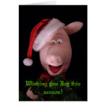 Francis the Pig Christmas Card