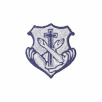 Franciscan logo - crest embroidered shirts