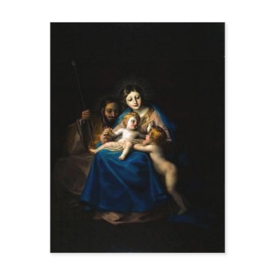 Francisco de Goya Sagrada Familia 1788 - 1790 Tech Postcard by rahulbiswas