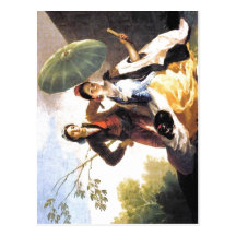 Francisco de Goya The Parasol Espa?ol: 1776-1778 T Post Cards