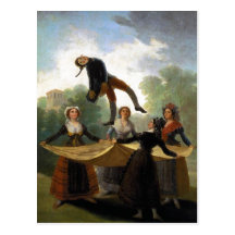 Francisco Goya, Kuka The Straw Manikin 1791-92 Oil Post Cards