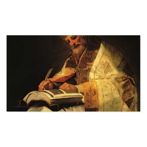 Francisco Goya- Saint Gregory Business Card (back side)