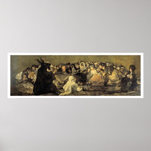 Francisco Goyas Witches Sabbath Poster Zazzle 4059