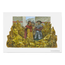 Francisco Pizarro next to Inca Emperor Atahualpa posters