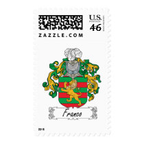 Franco Family Crest postage by coatsofarms Franco Family Crest postage