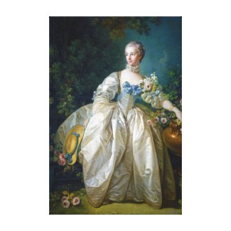 FRANCOIS BOUCHER - MADAME BERGERET portrait art Canvas Prints