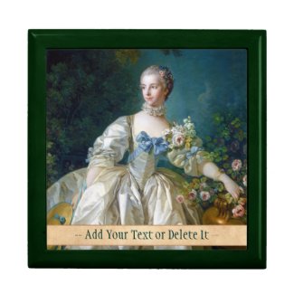 FRANCOIS BOUCHER - MADAME BERGERET portrait art Gift Boxes