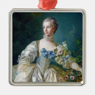 FRANCOIS BOUCHER - MADAME BERGERET portrait art Ornament