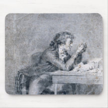 Francois Buzot  contemplating a portrait Mouse Pads
