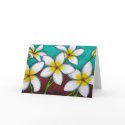 Frangipani Delight Greeting Card #3 by LisaLorenzPaintings Frangipani Delight Greeting Card #3