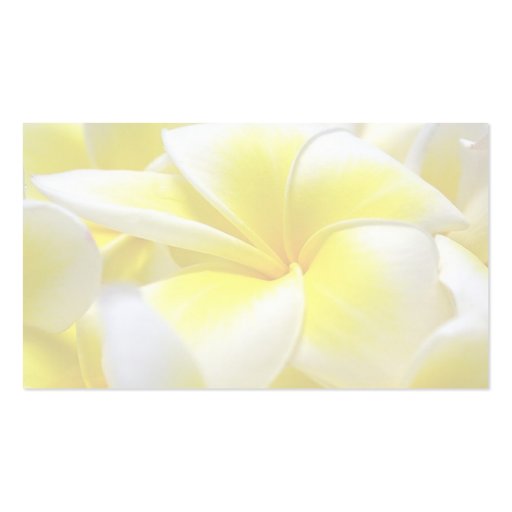 Frangipani / MacLaren wedding placecard Business Cards (front side)