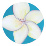 FRANGIPANI ROUND STICKERS