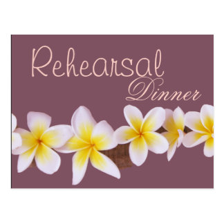 Rehearsal Dinner Invitations Announcements Zazzle Frangipani Wedding Rehearsal Dinner Invitations Postcard