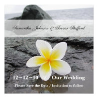 Frangipani Wedding Save the Date announcements