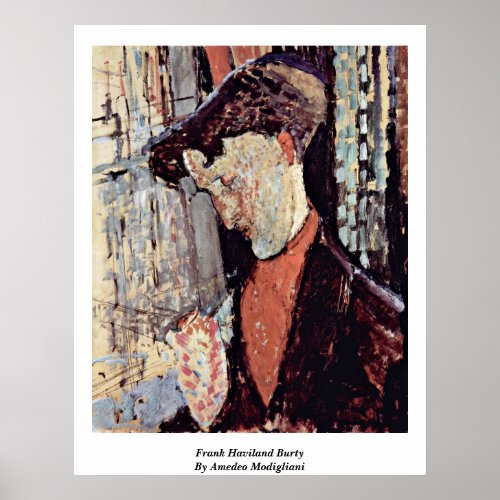 Frank Haviland Burty By Amedeo Modigliani Print