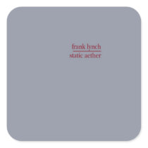Frank Lynch - Static Aether stickers