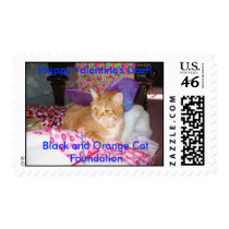Frank the Cupid Cat Postage Stamp