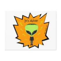 Franken Alien Postcard