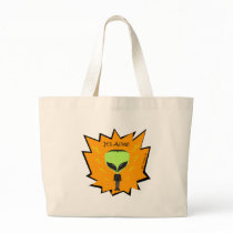 Franken Alien Tote bags