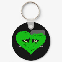 Franken Heart Face keychains