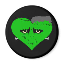 Franken Heart Face magnets