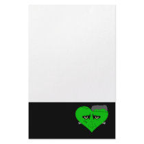 Franken Heart Face Custom Stationery