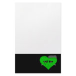 Franken Heart Face Custom Stationery