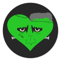 Franken Heart Face stickers
