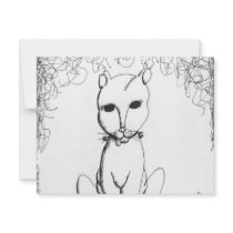 Franken Kitty invitations