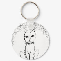 Franken Kitty keychains