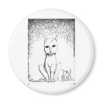 Franken Kitty magnets