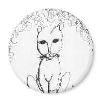 Franken Kitty magnets