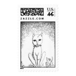 Franken Kitty postage
