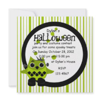 Franken Owl Monster Invitations