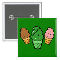 Frankencream Monster Ice Cream Cones buttons
