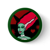 Frankenhoney Bride of Frankenstein buttons