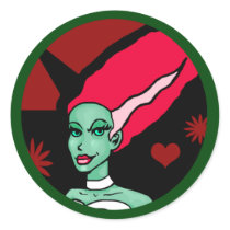Frankenhoney Bride of Frankenstein stickers by toxiferousdark Frankenhoney Bride of Frankenstein stickers