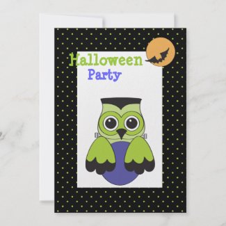 Frankenhoot Halloween Party Invitation